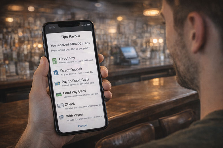 tip out from employee